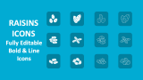 Raisins Icons - Slide 1