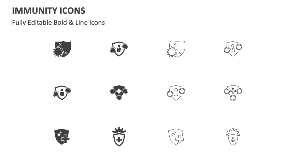 Immunity Icons for Google Slides and PowerPoint