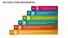 Six Stage Stair Infographic - Slide 1