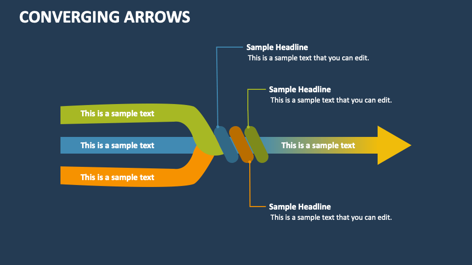 Converging Arrows PowerPoint and Google Slides Template - PPT Slides