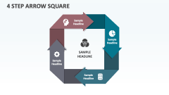 4 Step Arrow Square - Slide 1
