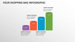 Four Shopping Bag Infographic - Slide 1