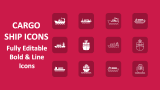 Cargo Ship Icons - Slide 1