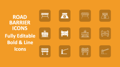 Road Barrier Icons - Slide 1