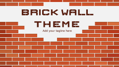 Brick Wall Theme - Slide 1