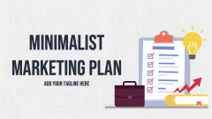 Minimalist Marketing Plan - Slide 1