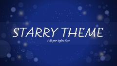 Starry Theme - Slide 1