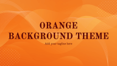 Orange Presentation Theme - Slide 1
