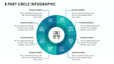8 Part Circle Infographic - Slide 1