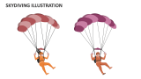 Skydiving Illustration - Slide 4
