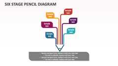 Six Stage Pencil Diagram - Slide 1