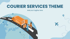 Courier Services Theme - Slide 1