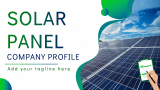 Solar Panel Company Profile - Slide 1