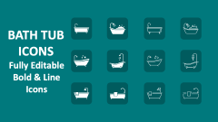Bath Tub Icons - Slide 1