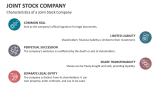 Characteristics of a Joint Stock Company - Slide 4