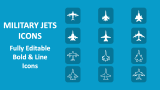 Military Jets Icons - Slide 1