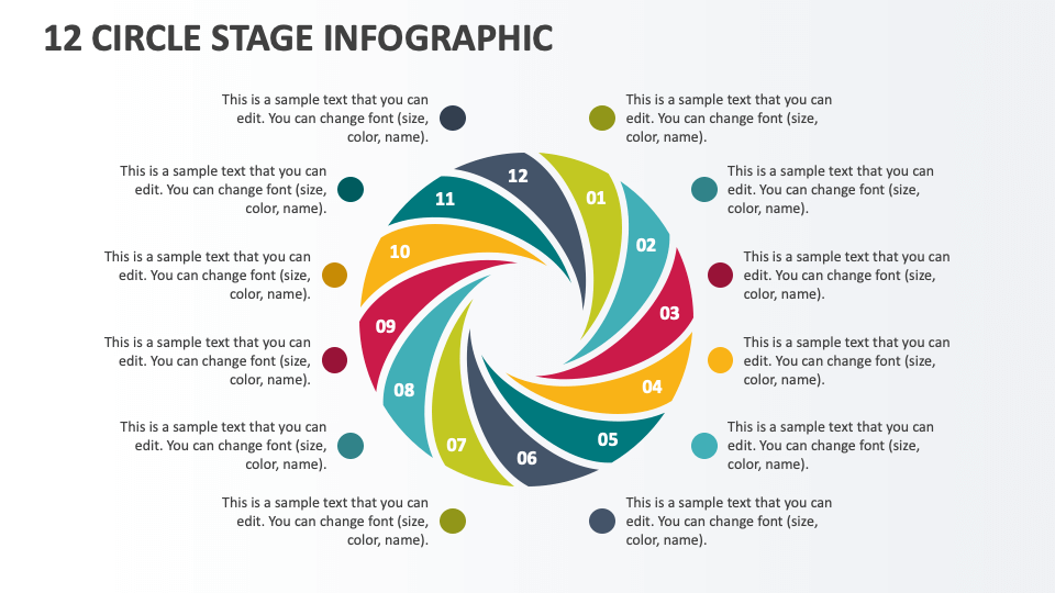 12 Circle Stage Infographic - Slide 1