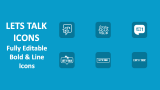 Lets Talk Icons - Slide 1