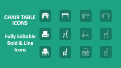 Chair Table Icons - Slide 1
