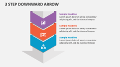 3 Step Downward Arrow - Slide 1