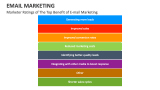 Marketer Ratings of The Top Benefit of E-mail Marketing - Slide 9