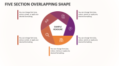Five Section Overlapping Shape - Slide 1