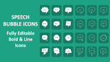 Speech Bubble Icons - Slide 1