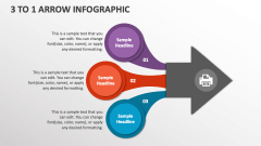 3 to 1 Arrow Infographic - Slide 1