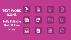 Text Work Icons - Slide 1