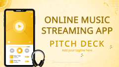 Online Music Streaming App Pitch Deck - Slide 1