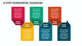 6 Step Horizontal Diagram - Slide 1