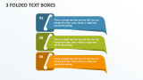 3 Folded Text Boxes - Slide 1