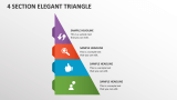 4 Section Elegant Triangle - Slide 1