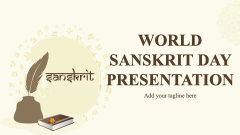 World Sanskrit Day Presentation - Slide 1