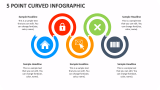 5 Point Curved Infographic - Slide 1