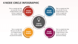 4 Node Circle Infographic - Slide 1