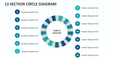 13 Section Circle Diagram - Slide 1