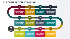 12 Points Process Timeline - Slide 1