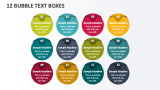 12 Bubble Text Boxes - Slide 1