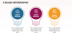 3 Bulbs infographic - Slide 1