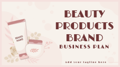 Beauty Products Brand Business Plan - Slide 1