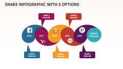 Snake Infographic with 5 Options - Slide 1