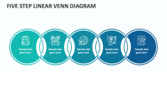 Five Step Linear Venn Diagram - Slide 1