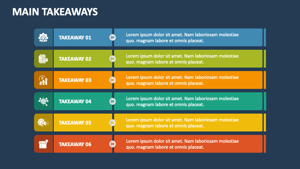 Main Takeaways Template for Google Slides and PowerPoint - PPT Slides