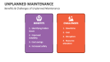 Benefits & Challenges of Unplanned Maintenance - Slide 5