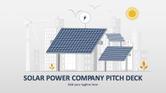Solar Power Company Pitch Deck - Slide 1