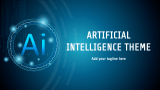 Artificial Intelligence Theme - Slide 1