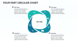 Four Part Circular Chart - Slide 1