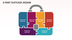 6 Part Suitcase Jigsaw - Slide 1