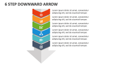 6 Step Downward Arrow - Slide 1